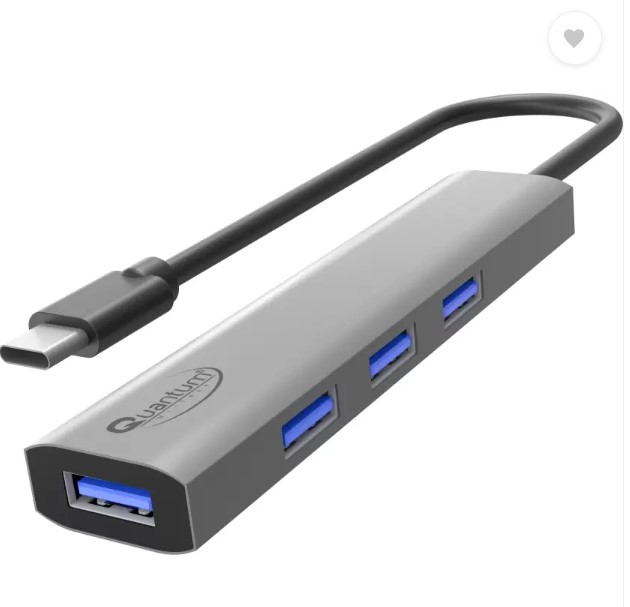 QUANTUM QHM6966 Type C to 4 Hi-Speed USB