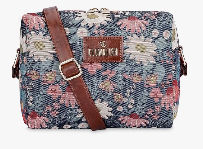 THE CLOWNFISH Sling for Women Faux Leather Casual Ladies Single Shoulder Bag
