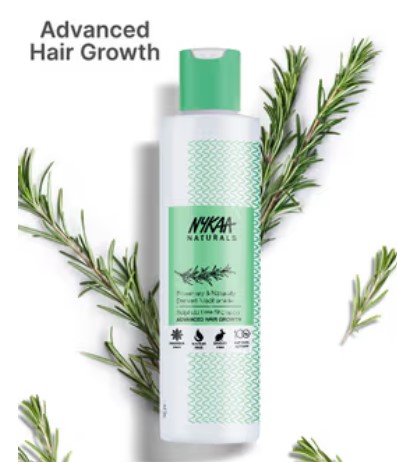 Nykaa Naturals Rosemary & Naturally Derived Niacinamide Sulphate Free Shampoo