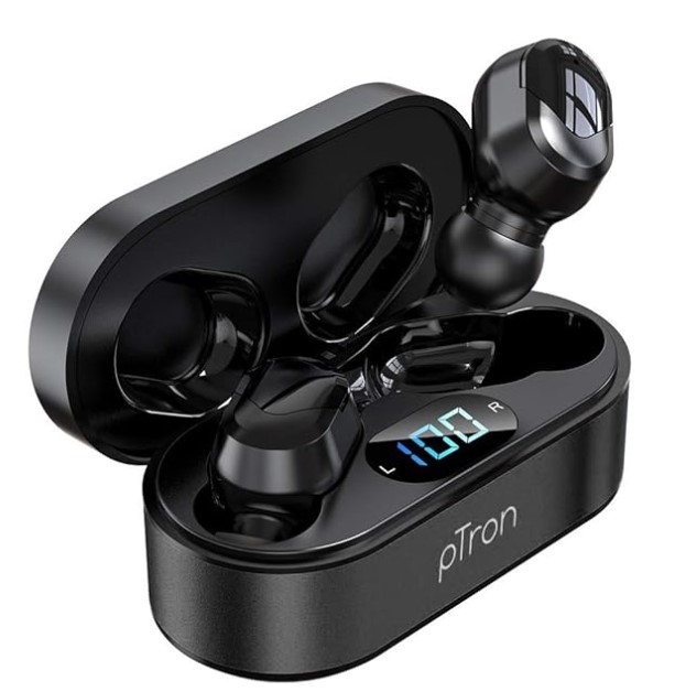 pTron Bassbuds Plus in Ear True Wireless Stereo Earbuds