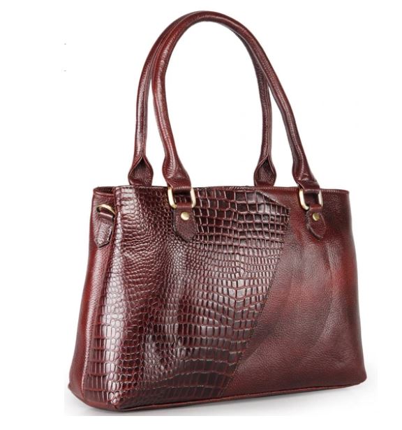 Genwayne Brown Leather Handbag
