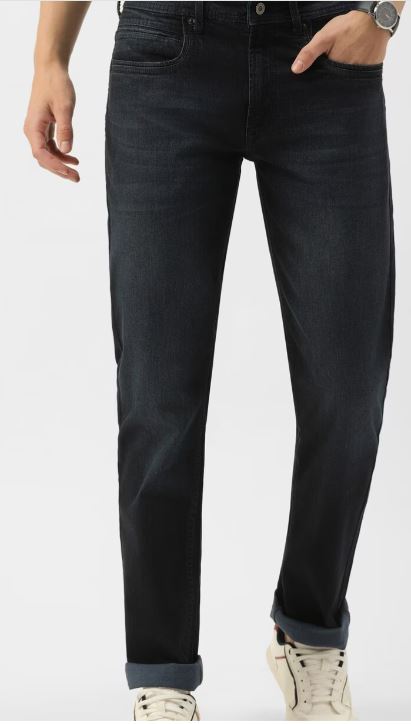 Men Navy Regular Fit Jeans