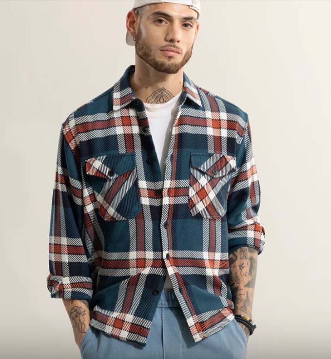 Checkmate Couture Blue Shirt