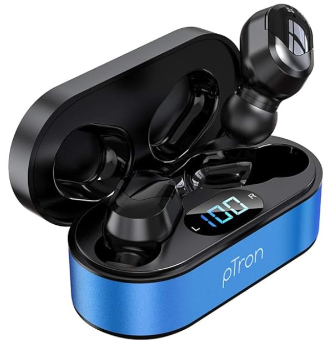 pTron Bassbuds Plus in Ear True Wireless Stereo Earbuds