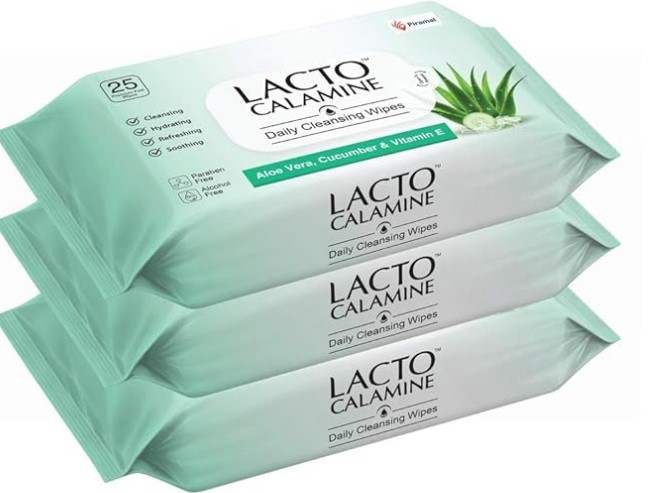 Lacto Calamine Daily Cleansing Facial Wipes