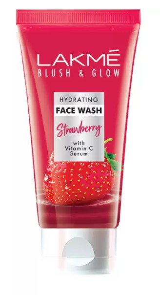 Lakmé Blush & Glow Strawberry Blast ,Gentle Facewash Cleanser Face Wash