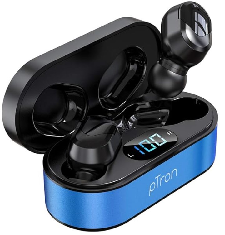 pTron Bassbuds Plus in Ear True Wireless Stereo Earbuds