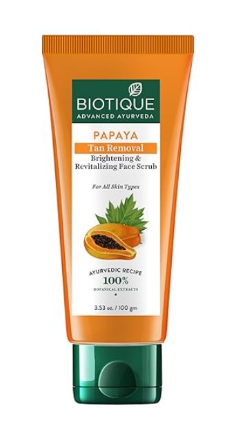 Biotique Papaya Tan Removal Brightening & Revitalizing Face Scrub