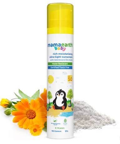 Mamaearth Baby Rich Moisturizing Ultra Light Sunscreen