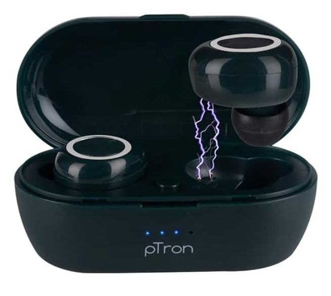 PTron Bassbuds in-Ear True Wireless Bluetooth 5.0 Headphones