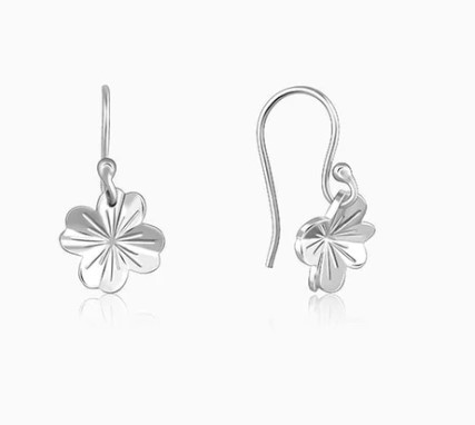 Silver Petals Earring