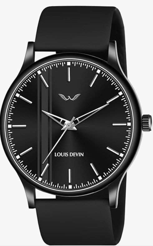 LOUIS DEVIN Silicone Strap Analog Wrist Watch