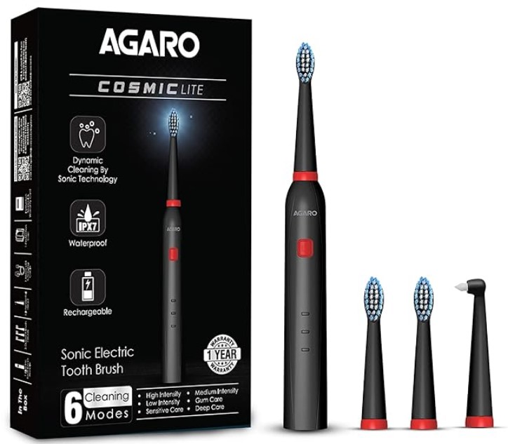 AGARO COSMIC Lite Sonic Electric Toothbrush