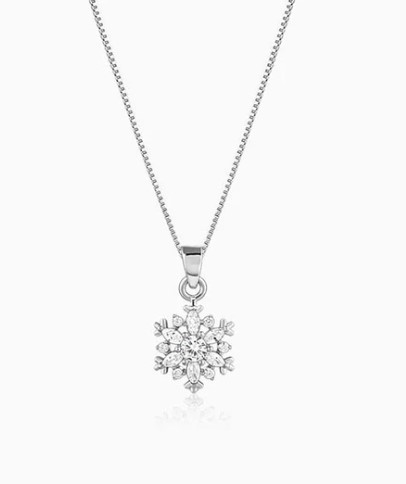 Silver Snowflake Pendant