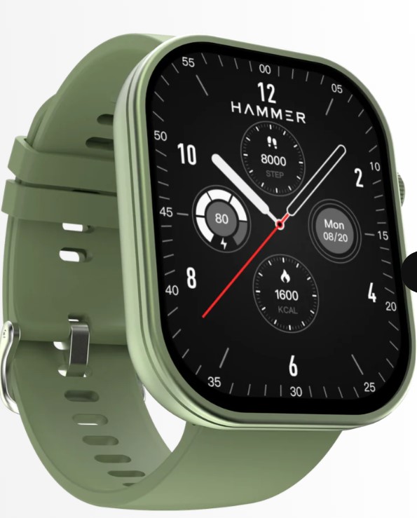 Hammer Tussle 2.01" Full HD Display Bluetooth Calling Smartwatch