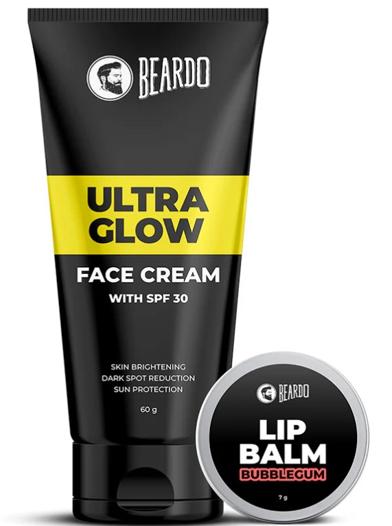 Beardo Ultraglow Face Cream & Lip Balm