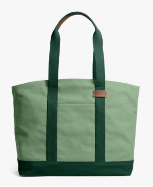 Mint Green-Forest Green Field Tote Bag