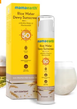 Mamaearth Rice Water Dewy Sunscreen