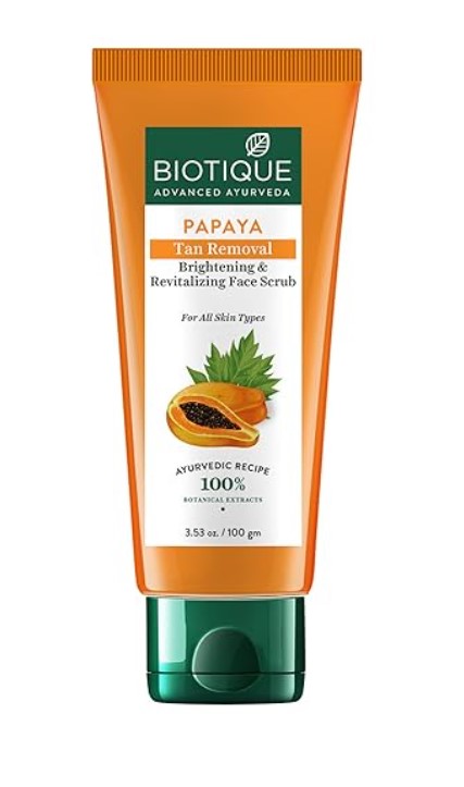 Biotique Papaya Tan Removal Brightening & Revitalizing Face Scrub