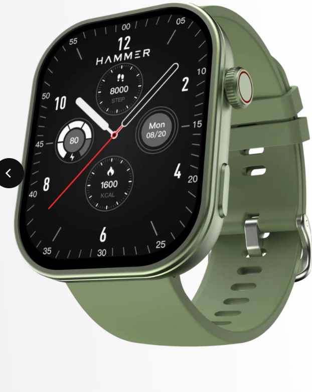 Hammer Tussle 2.01" Full HD Display Bluetooth Calling Smartwatch