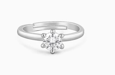 Silver Snowfall Ring