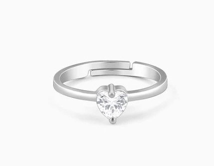 Silver Passionate Love Ring