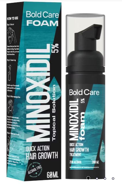 Minoxidil 5% Topical Foam for Quick-action Hair Regrowth
