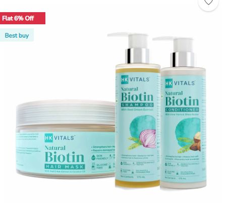 Biotin Conditioner & Shampoo & Hair Mask Combo