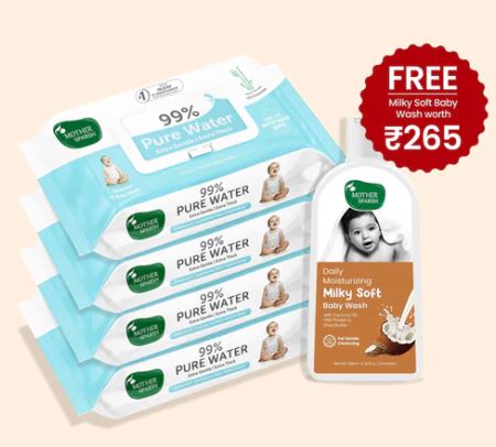 99% Pure Water Unscented Baby Wipes