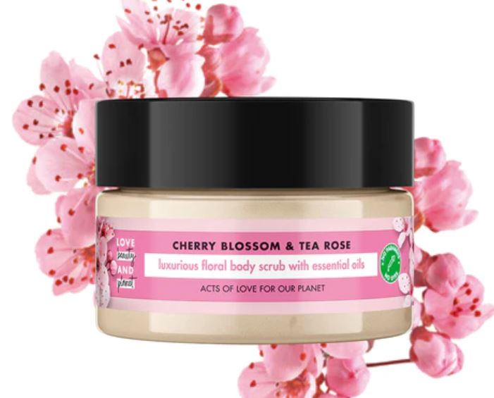 Exfoliating Cherry Blossom & Tea Rose Body Scrub