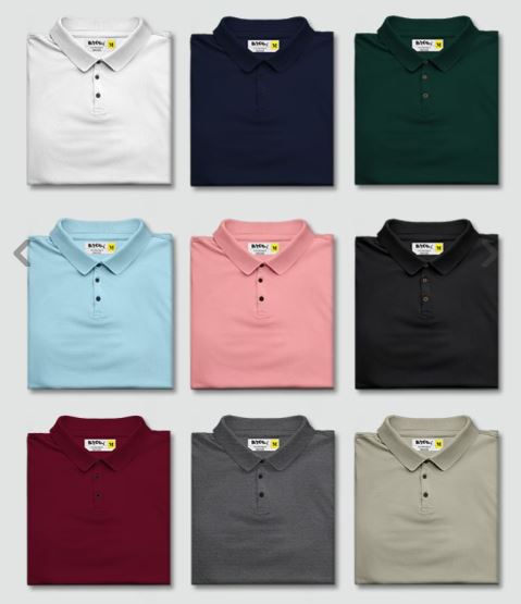 Pick Any 3- Polo T-shirt Combo