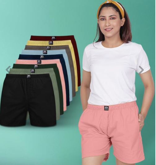 Pick Any 4- Plain Womens Boxer Combo