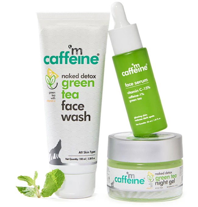 Green Tea Face Glow Night Routine