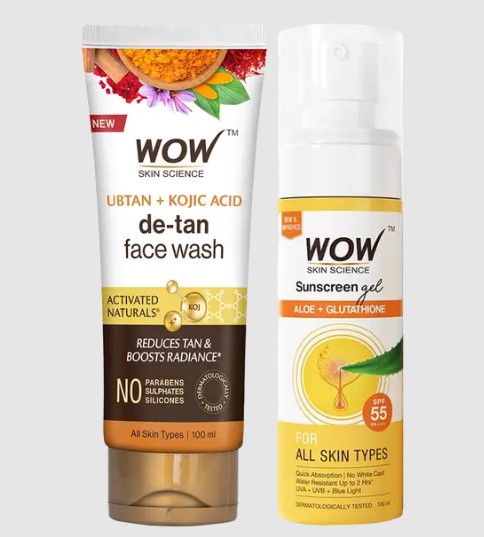 Ubtan Face Wash and Sunscreen Combo